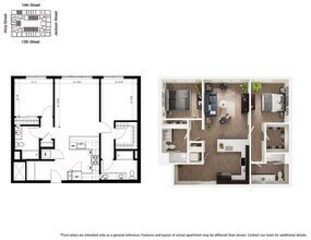 C1 2 Bedroom 310 floor plan